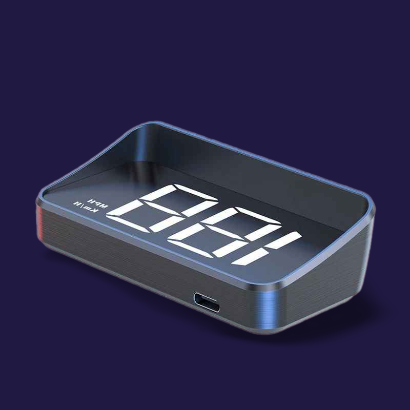 M2 Car HUD GPS – Digital Speedometer Head-Up Display with White & Green LED Projection